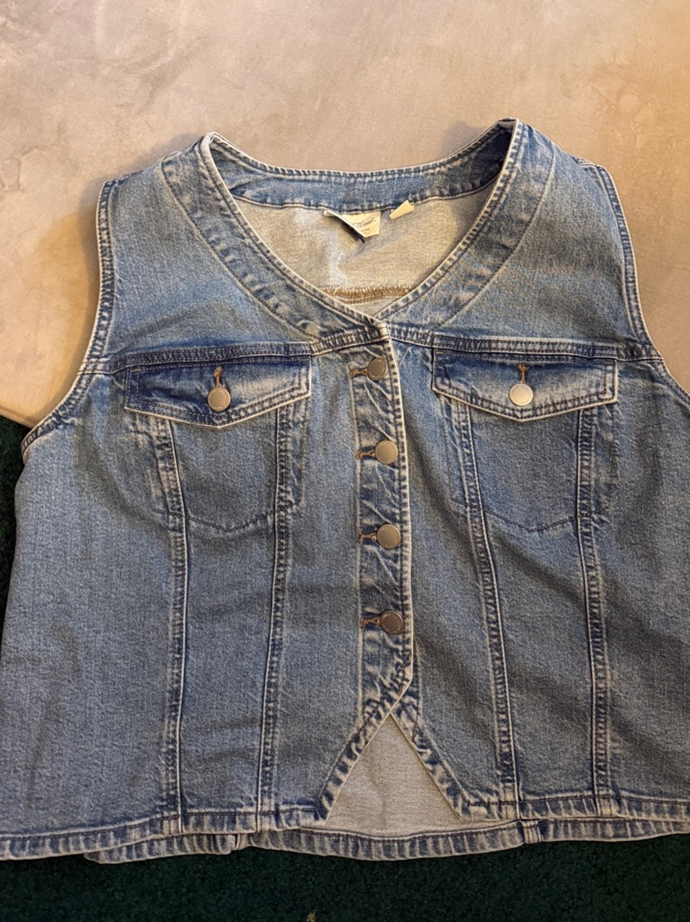Universal Thread Classic Light Blue Denim Vest - Women's Jeans